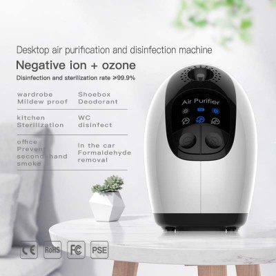 Desktop air purifier and steriliser