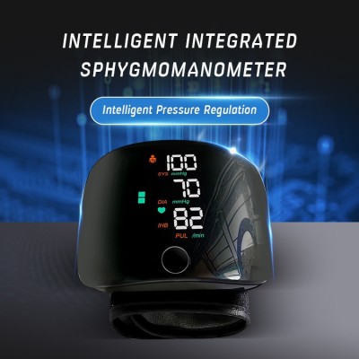 Wrist-mounted voice-activated blood pressure monitor